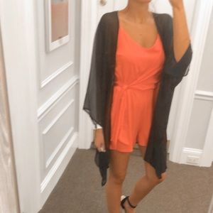 Red tie-front romper!